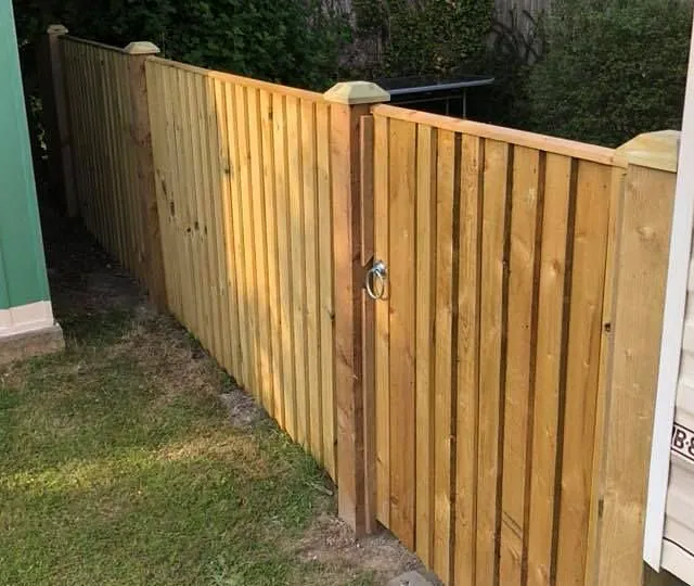 new fence and gate